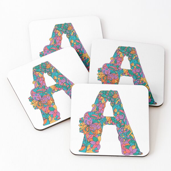 Artikelvorschau, Buntes Blumenalphabet A. entworfen und verkauft von getyourvibeon.