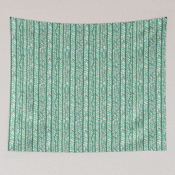 Item preview, Geometric Tribal - Green and Teal designed and sold by Sketchbook Designs.