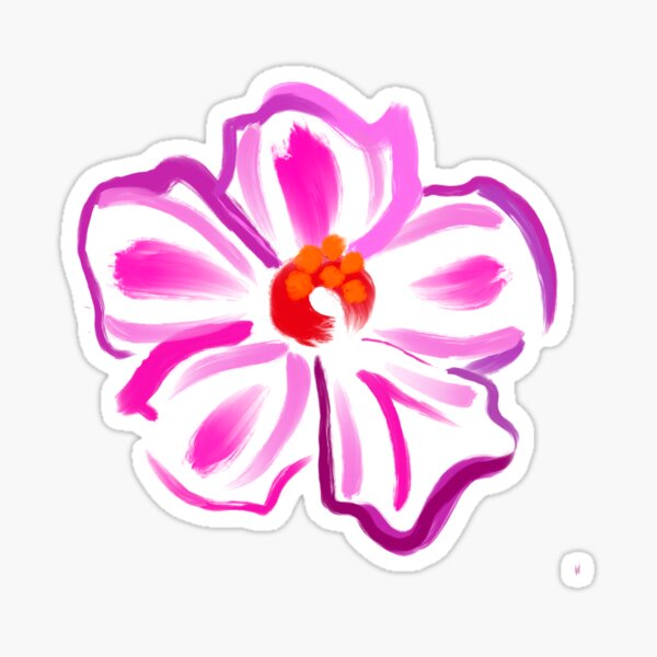 Tropical flower 1 Sticker