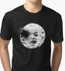 A Trip to the Moon (Le Voyage Dans La Lune) - face only Tri-blend T-Shirt