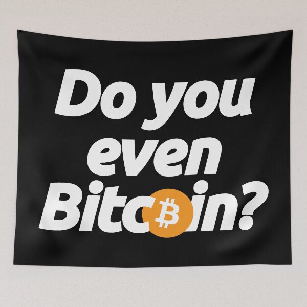 Item preview, Do you Even Bitcoin Btc - Crypto Blockchain Currency Finance Quote designed and sold by elhefe.