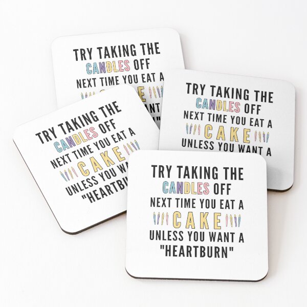 Item preview, Funny Acid Reflux Quotes For Cake and Birthday Lovers designed and sold by Scratches Tees.