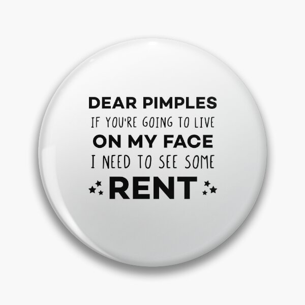 Item preview, Dear pimples - Funny Sarcastic Quotes About Acne for Teenagers designed and sold by Scratches Tees.