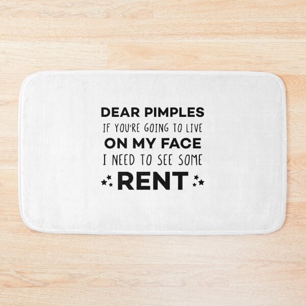 Item preview, Dear pimples - Funny Sarcastic Quotes About Acne for Teenagers designed and sold by Scratches Tees.
