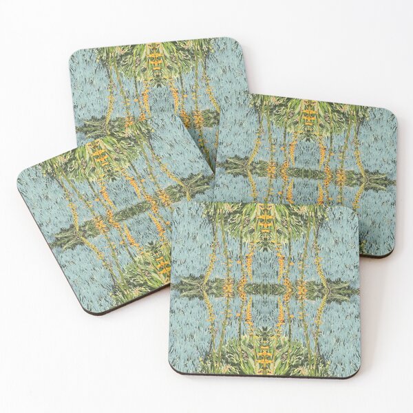 Item preview, Botanical Divine, Summering Succulent Garden in Teal and Gold designed and sold by RoseAromas.