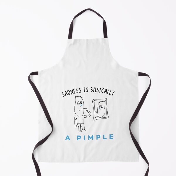 Item preview, Sadness Is Basically a Pimple - Funny Humor Teenagers Sayings About Acne designed and sold by Scratches Tees.