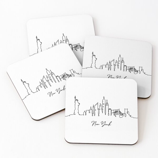 Item preview, Line Art New York City Black  designed and sold by GBREAL01.