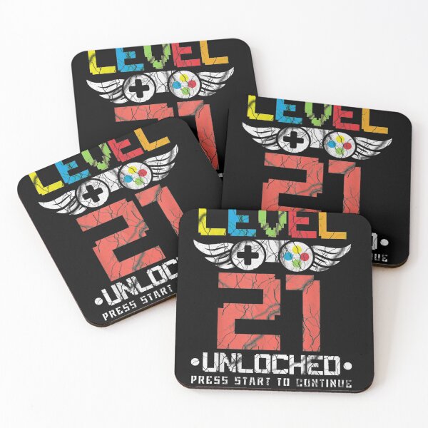 Item preview, Level 21 Unlocked Funny Video Games Lover 21 Birthday Gift T shirt designed and sold by sherriwester.