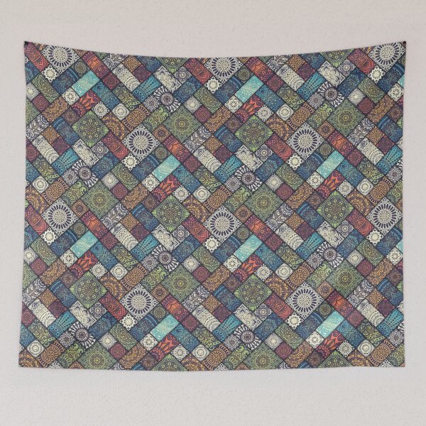 Item preview, Earth Colored Mandala Bricks Pattern designed and sold by RKA-Products.