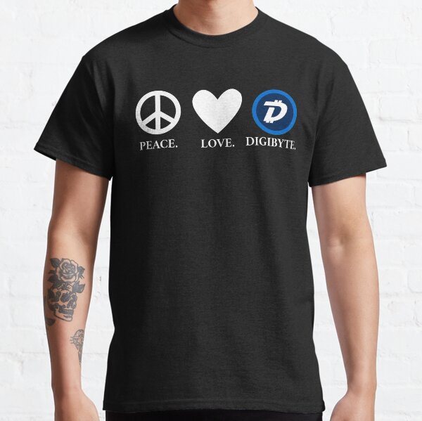 Frieden. Liebe. Digibyte. Classic T-Shirt