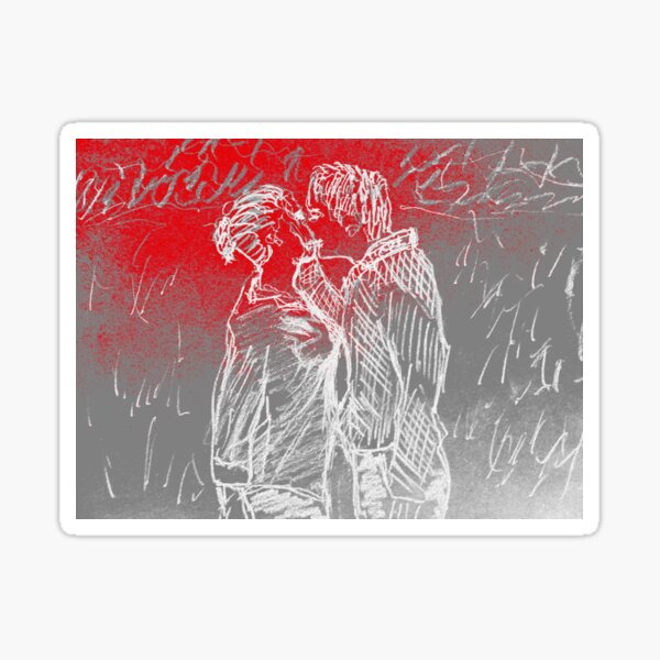 Kiss in the Rain (Match Point) Sticker