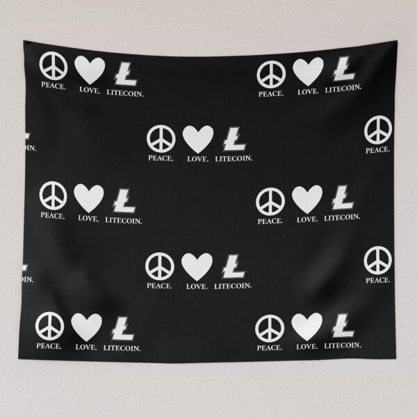 Item preview, Peace. Love. Litecoin.  designed and sold by Bitcoin-Fashion.