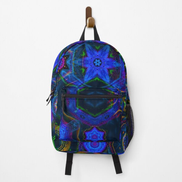 Item preview, patchwork mandala art in blue designed and sold by haroulita.