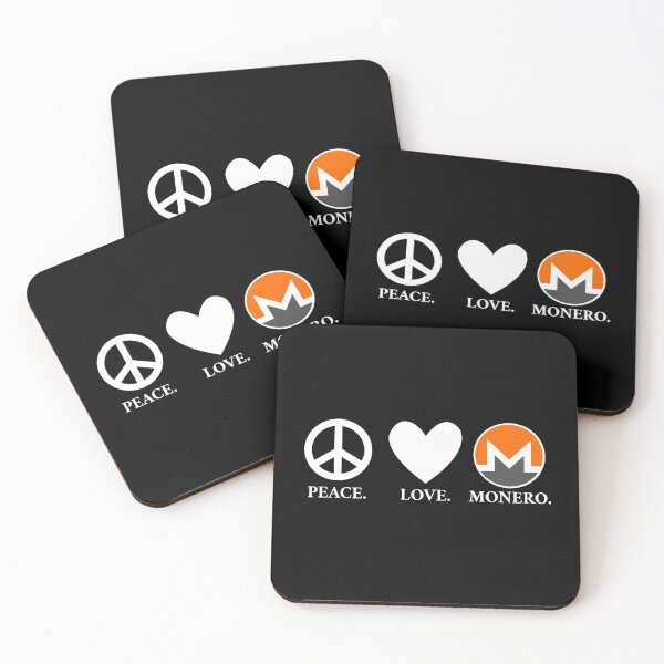 Item preview, Peace. Love. Monero.  designed and sold by Bitcoin-Fashion.