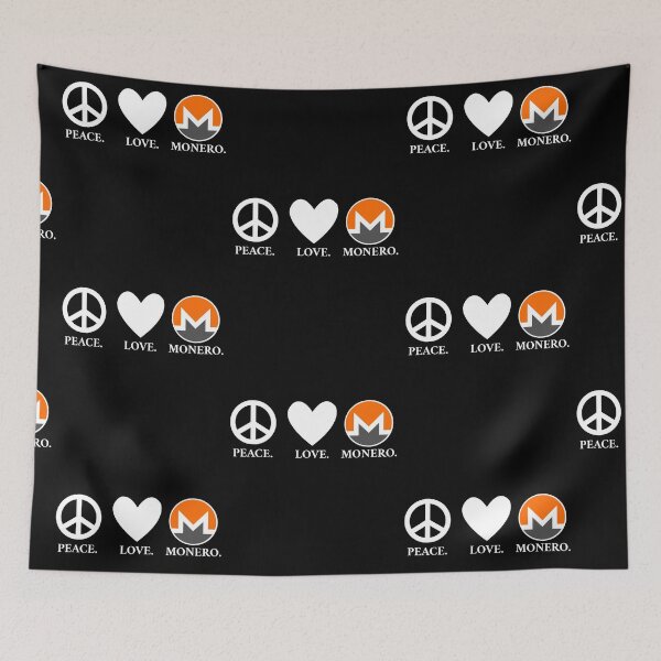 Item preview, Peace. Love. Monero.  designed and sold by Bitcoin-Fashion.
