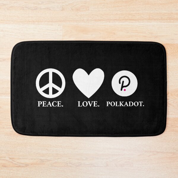 Item preview, Peace. Love. Polkadot.  designed and sold by Bitcoin-Fashion.