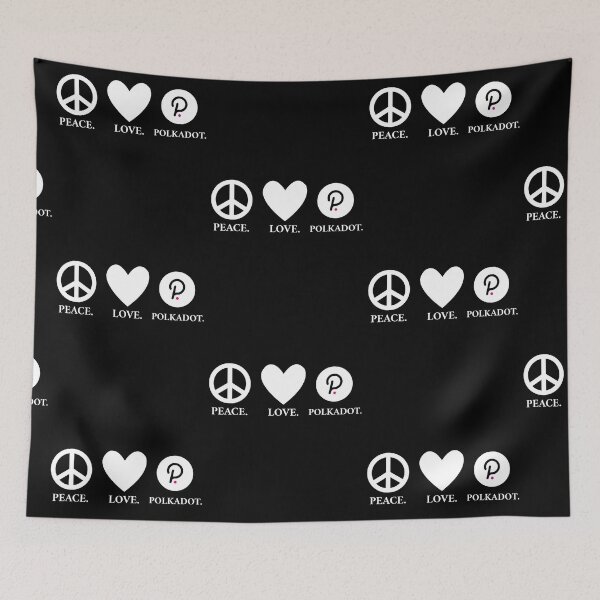 Item preview, Peace. Love. Polkadot.  designed and sold by Bitcoin-Fashion.