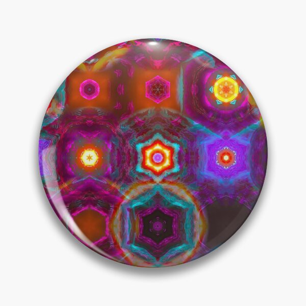 Item preview, vivid patchwork mandala art designed and sold by haroulita.