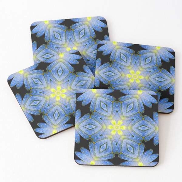Item preview, mandala blue yellow mandala designed and sold by haroulita.