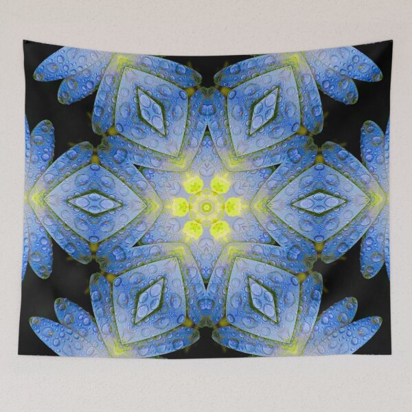 Item preview, mandala blue yellow mandala designed and sold by haroulita.