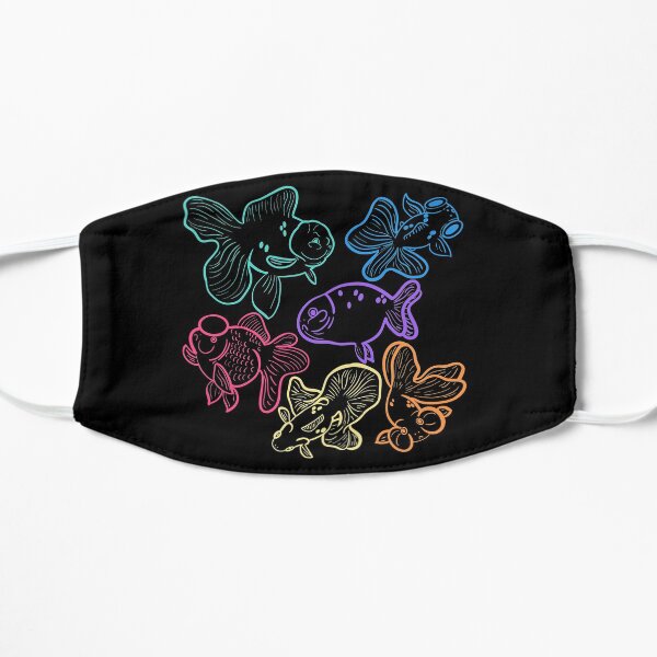 Colorful Fancy Goldfish Varieties Flat Mask