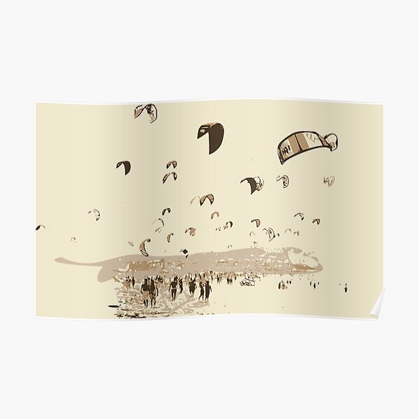 Kite Surfing Poster