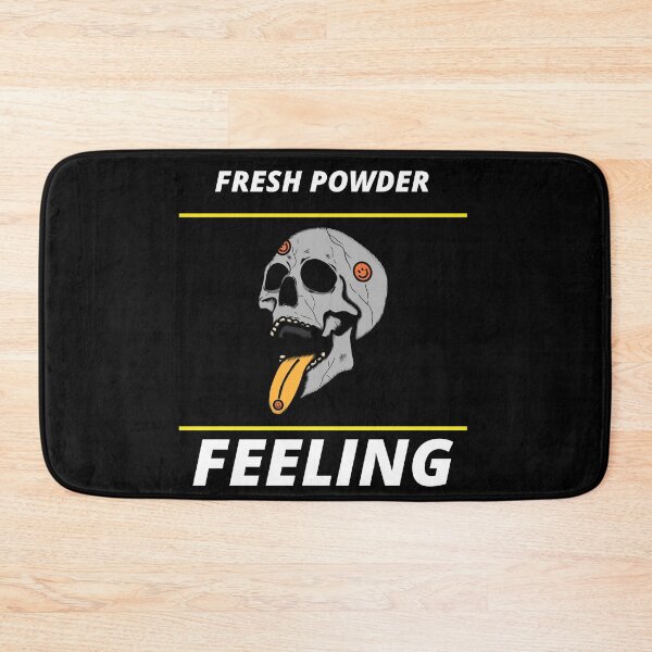 Item preview, Fresh Powder Feeling Happy Skull: Powder Freeride Skiing and Snowboarding designed and sold by JJWilsonTees.