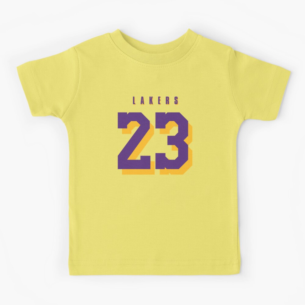 LeBron James - Los Angeles Lakers # 23 Kids T-Shirt by taylorpxl