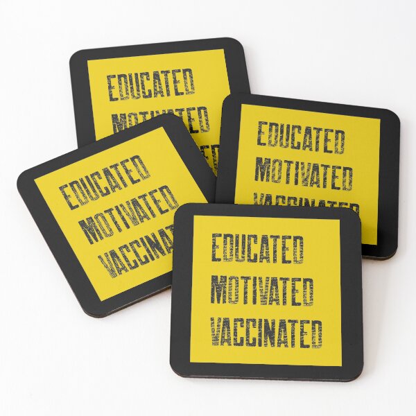 Item preview, Educated Motivated Vaccinated designed and sold by Pinu005.