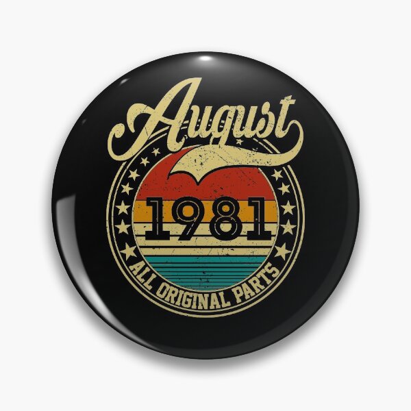Item preview, Vintage August 1981 All Original Parts Born in August 1981 40th Birthday Gift 40 Years Old designed and sold by MN-Shop0123.