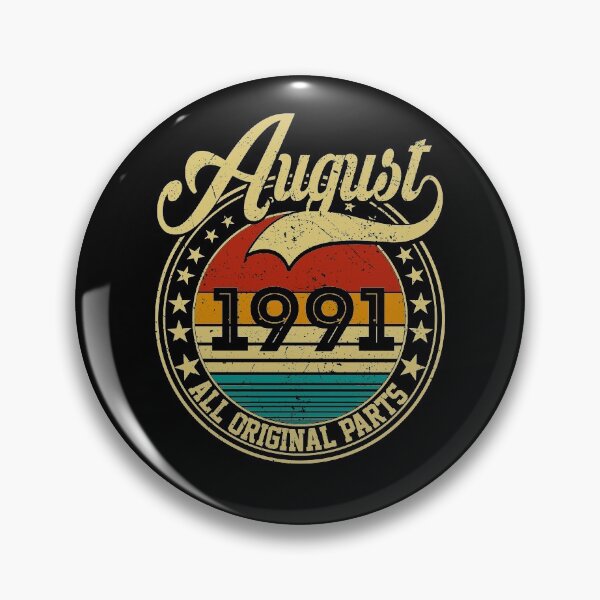 Item preview, Vintage August 1991 All Original Parts Born in August 1991 30th Birthday Gift 30 Years Old designed and sold by MN-Shop0123.