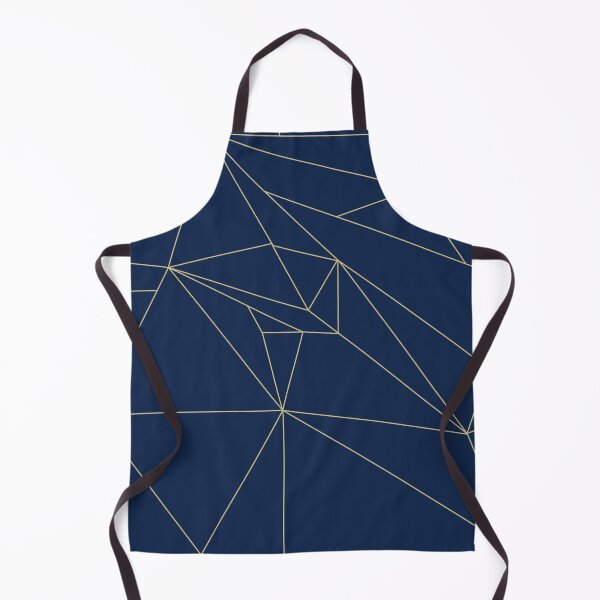 Artikelvorschau, Marineblau mit Goldlinien geometrisches Design entworfen und verkauft von shadowbright.