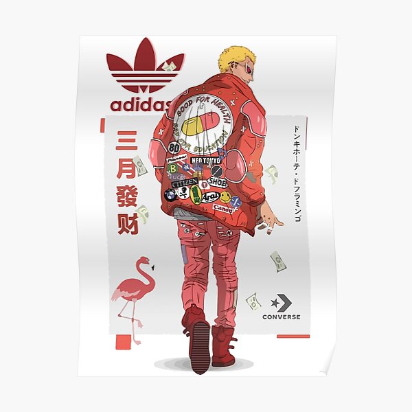 Doflamingo One Piece Street Fashion Poster By Rhymariana Redbubble