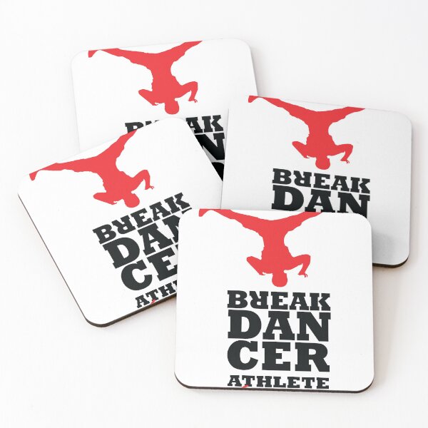 Item preview, BREAKDANCER Streetwear Silhouette Icon - Athlete Artist Dancer Red  designed and sold by WULFLAND ARTS.