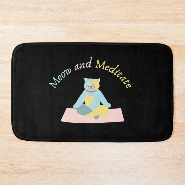 Item preview, Meow and Meditate designed and sold by GoaTeeGram.