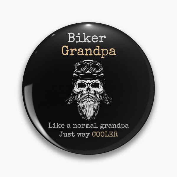 Item preview, Biker Grandpa Like a Normal Grandpa Just Way Cooler Biker T-Shirt Gift designed and sold by NostalgicLatin.