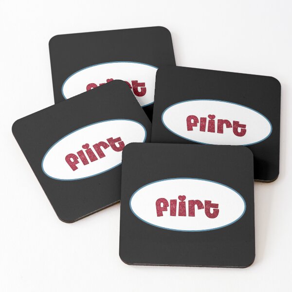 Artikelvorschau, Automatenaufkleber "flirten" entworfen und verkauft von stickersbyro ☆.