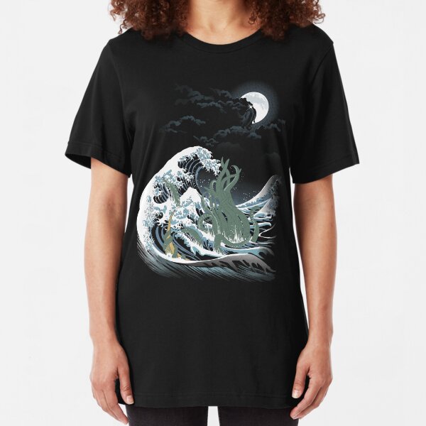 The Wave Off R'lyeh Slim Fit T-Shirt