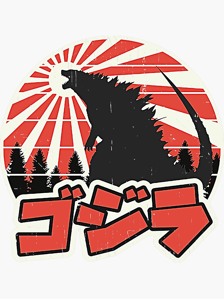 Sticker Godzilla Redbubble