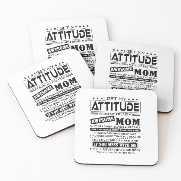 Item preview, I Get My Attitude From My Freaking Mom designed and sold by SpicerPatty.