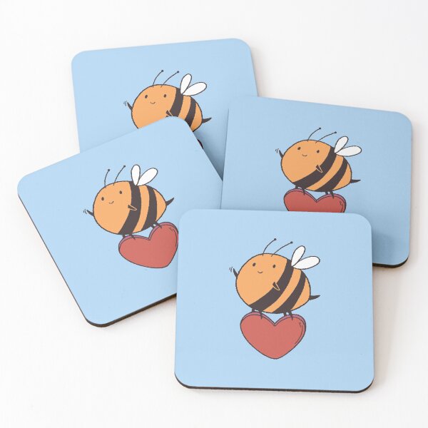 Item preview, Cute bee with a heart designed and sold by DerSenat.