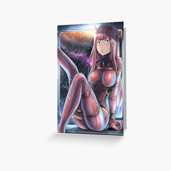 Zero Two's Leisure Shibari Greeting Card