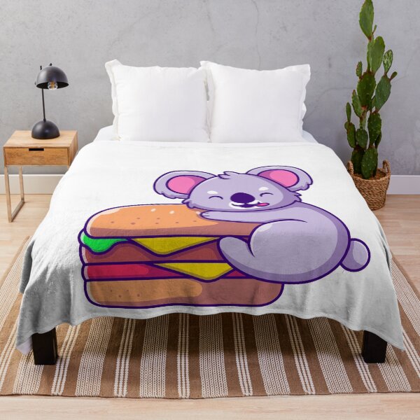 Item preview, Cute Koala Eats A Hamburger designed and sold by YousfiYs.