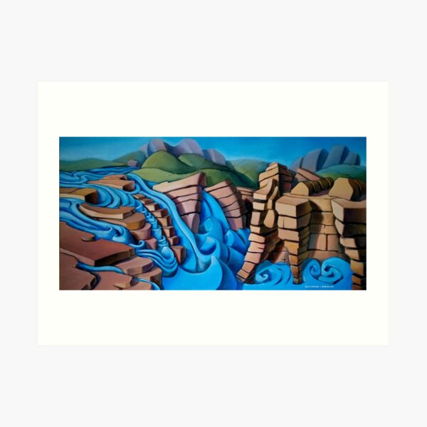 Athabasca Falls Art Print