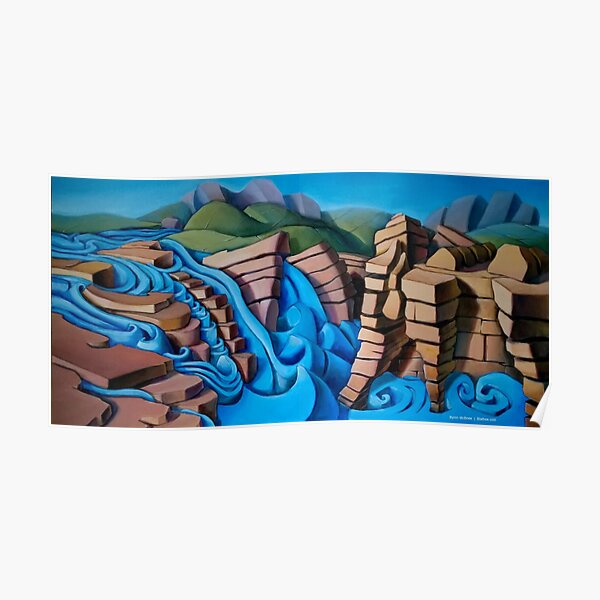 Athabasca Falls Poster