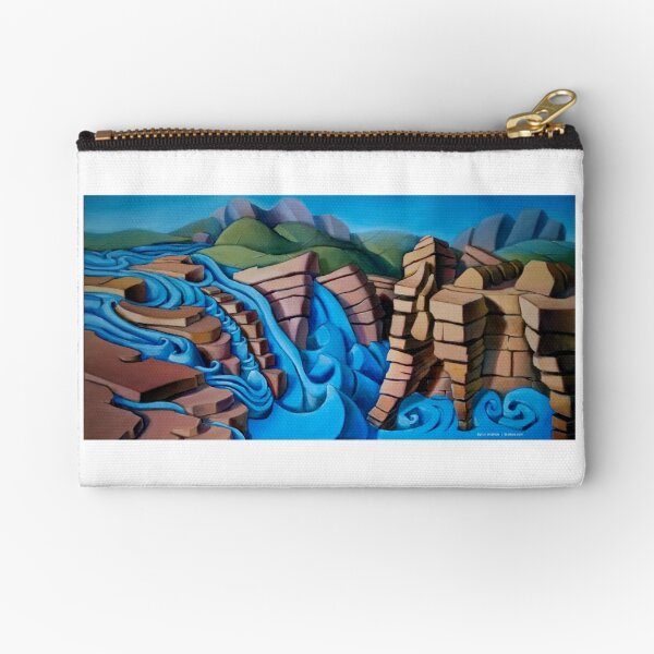 Athabasca Falls Zipper Pouch