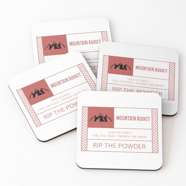 Item preview, Mountain and Freeride Addict - Rip the Powder: Powder Freeride Skiing and Snowboarding designed and sold by JJWilsonTees.