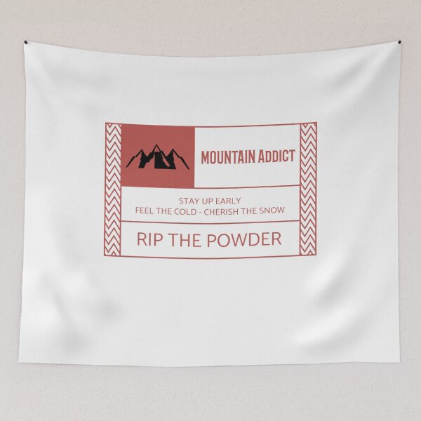 Item preview, Mountain and Freeride Addict - Rip the Powder: Powder Freeride Skiing and Snowboarding designed and sold by JJWilsonTees.