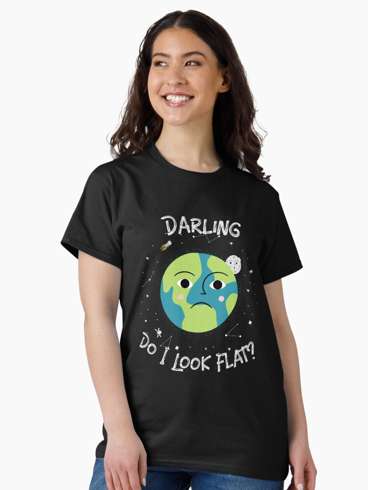 Thumbnail 2 of 7, Classic T-Shirt, Flat Earth Society Problems designed and sold by ShineEyePirate.