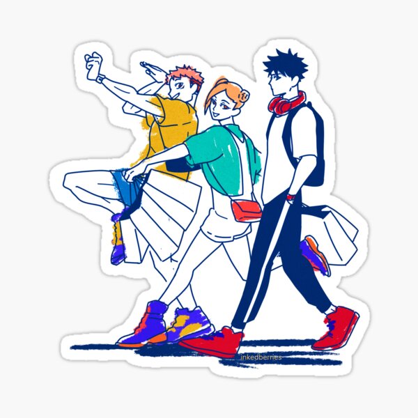 Punk Trio Transparent Background Sticker